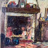 Scène d’intérieur signée Lecomte