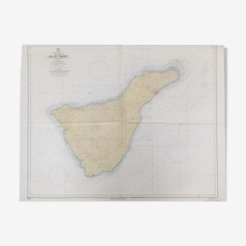 Ancient marine map of the island of Tenerife