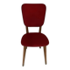 Chaise similicuir rouge années 70