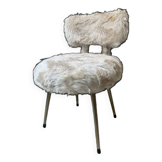 Faux fur chair