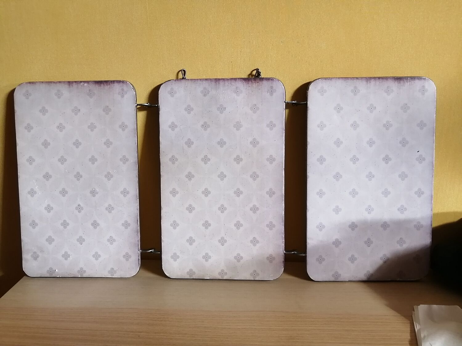 Barber mirror triptych