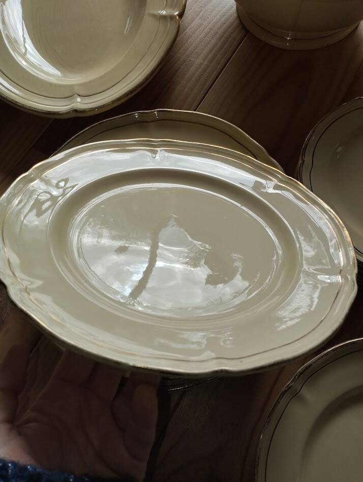 Service gien – niderviller model – set of antique plates