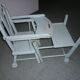 Vintage doll blue high chair