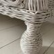 Commode blanche en rotin vintage