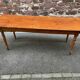 Large Alsatian bistro coffee table in fir French bistro table 1930