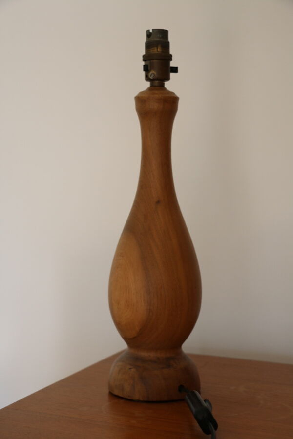 Pied de lampe bois « quille » 360mm (sans abat-jour)