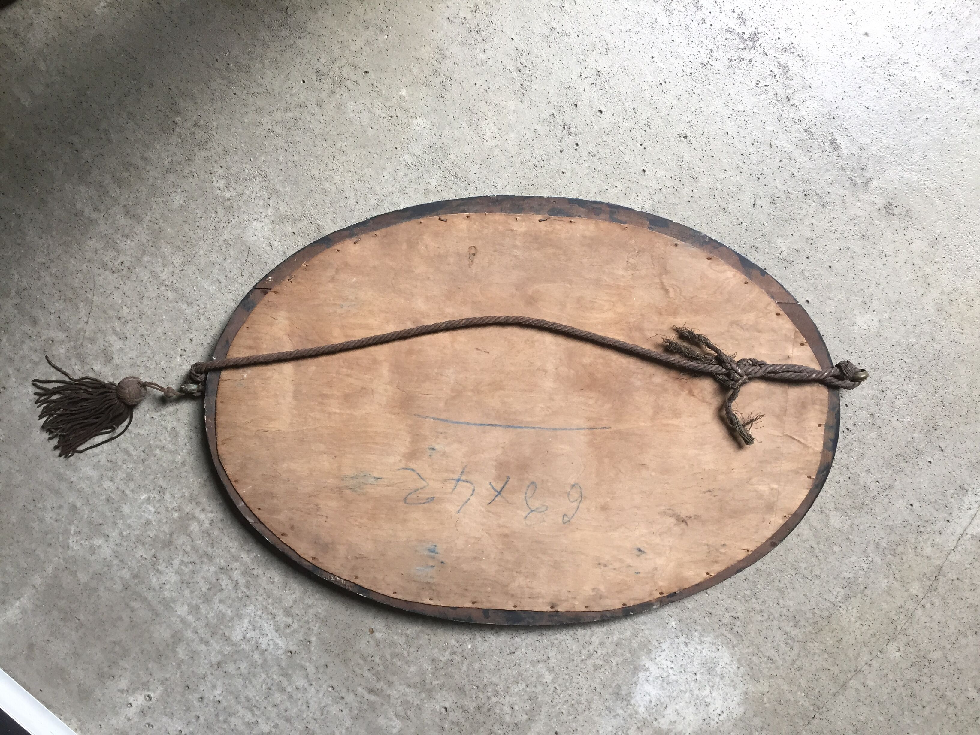 Oval Mirror "Art Deco" 68x48 cm