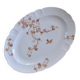 Grand plat ovale ancien en porcelaine de Limoges Haviland, décor oiseaux