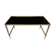 Brass and glass coffee table