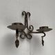 Vintage Swedish Wrought Iron Wall Candleholders from Ahrnebergs, Set of 2