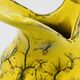 Pichet miniature de collection jaune et or fin