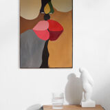 Colorful acrylic canvas 73x60 cm "The last of the kisses"