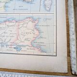 Military map of France, original printed in 1896.