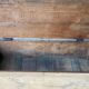Vintage kneading trough renovated in solid raw oak wood