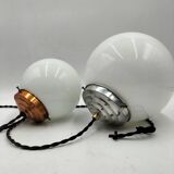 Opaline glass ball pendant lights