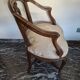 Pair of Italian armchairs from the 1960s with matching ottoman.