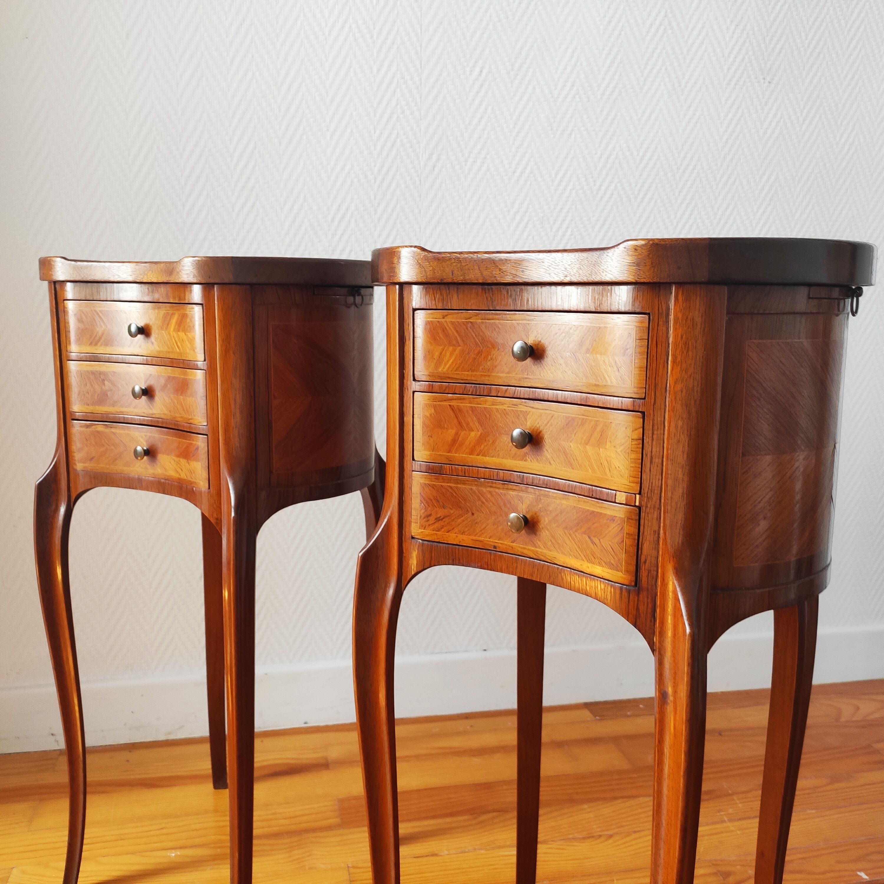 Pair of Louis XV style bedside tables