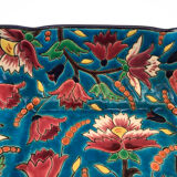 Square cut in blue Longwy enamels