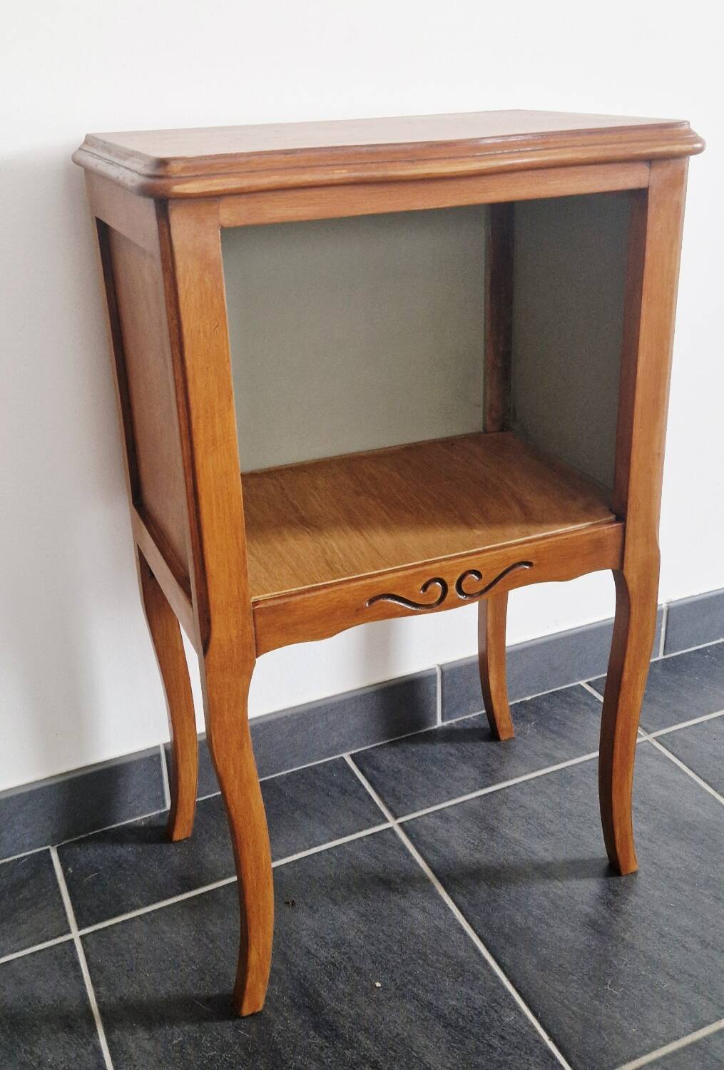 Vintage wooden bedside table