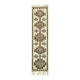 Turkish Handwoven Vintage Herki Kilim 100 cm x 363 cm