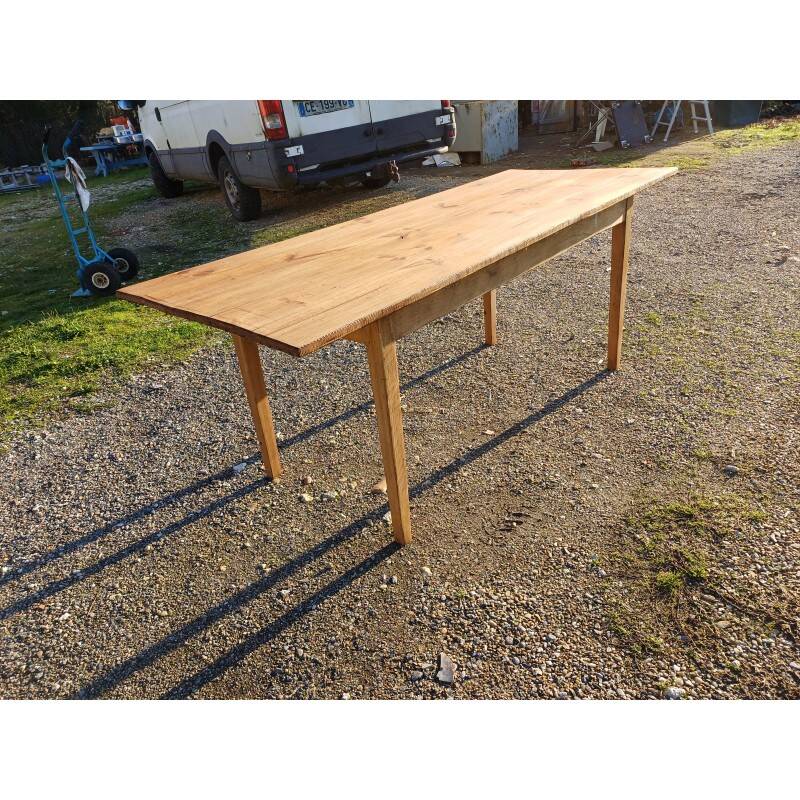 Table de ferme campagnarde en pin