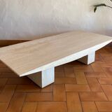 Coffee table in travertine