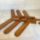 Trio of Scandinavian wooden hangers year 70