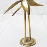 Small brass heron