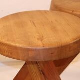 Pierre Chapo's pair of S31 stools