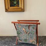Wood and fabric magazine holders