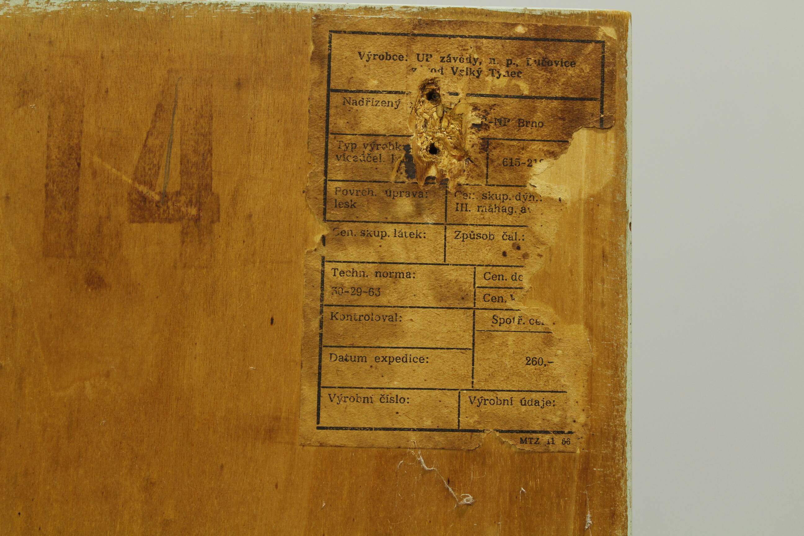 Bedside Tables, UP Závody 1960s