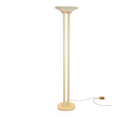 French Travertine Floor Lamp from Maison Le Dauphin, 1980s