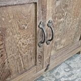 Old low sideboard in Burmese teak