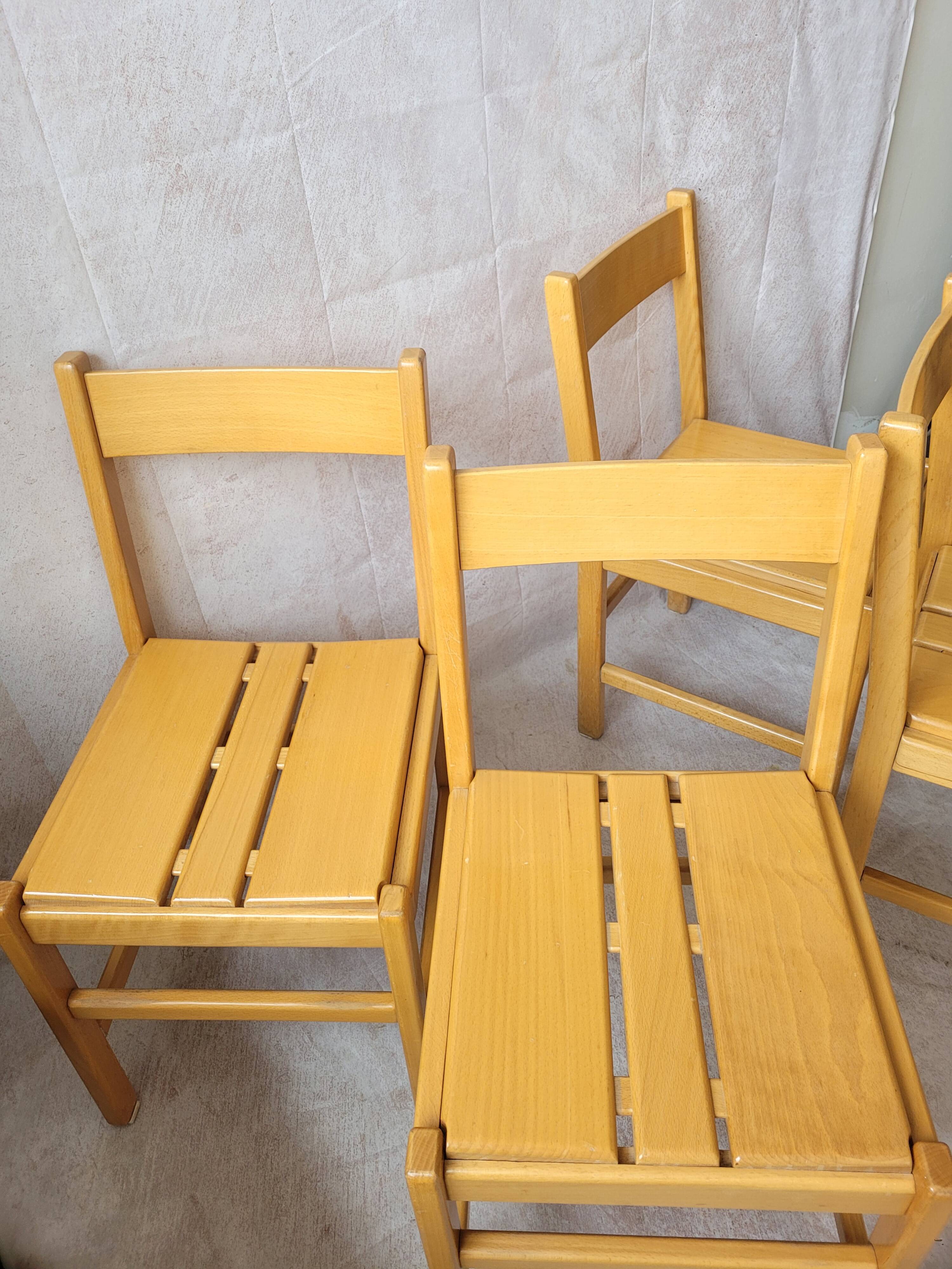 4 chaises vintage