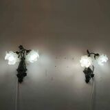 Pair of Hollywood Regency wall lights from the 60s/70s