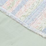 Light Blue & Off White Striped Kilim Rug, 230x310Cm