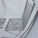 4 wire chairs by Till Behrens for Schlubach
