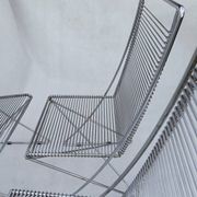 4 wire chairs by Till Behrens for Schlubach