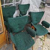 Set of 4 Roger Landault armchairs