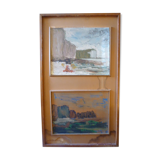 Tableaux sur bois signés darba 1962