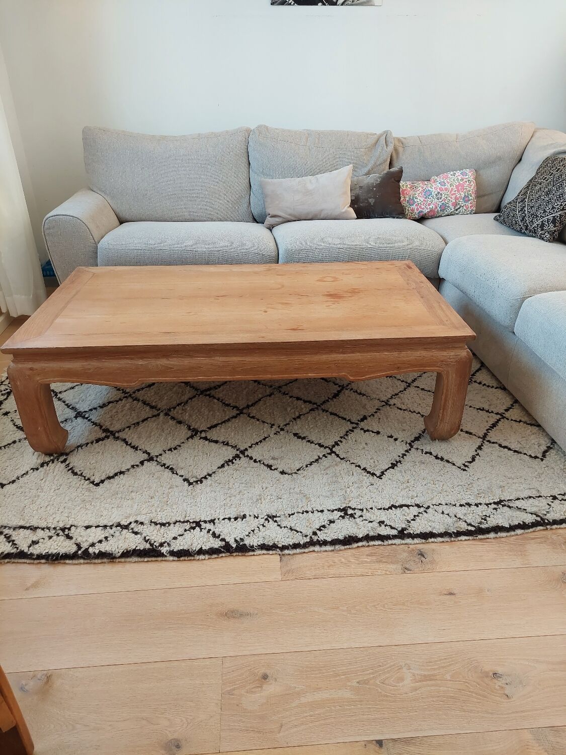 Wooden coffee table