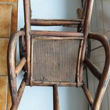 Poussette jouet en bois ancienne