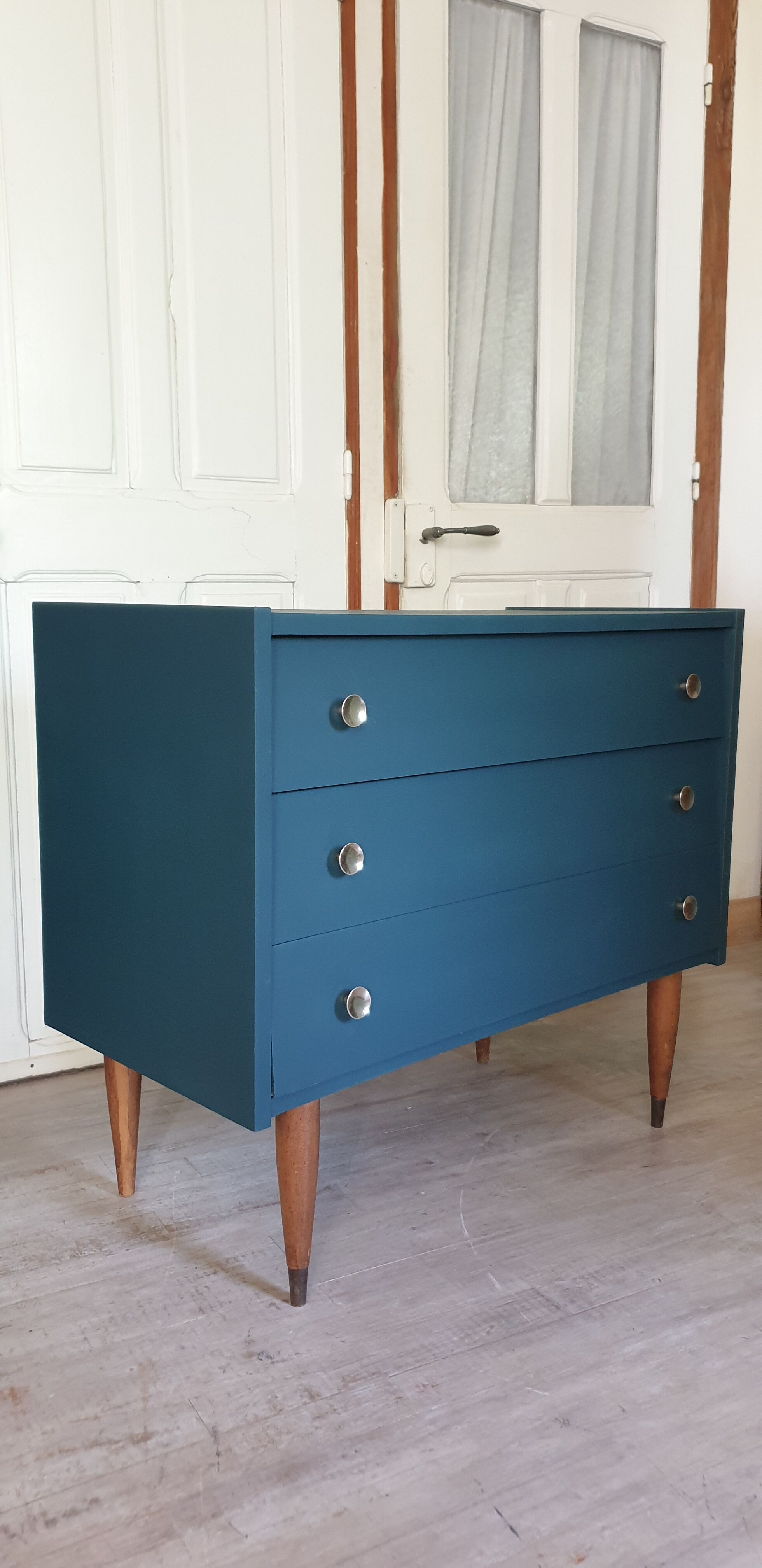 Blue vintage dresser