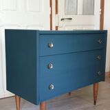 Blue vintage dresser