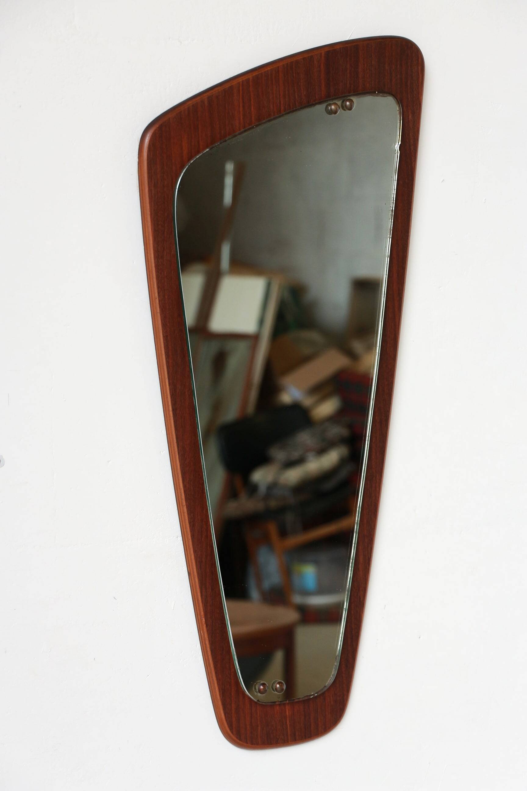 Teak rearview mirror - Scandinavian 14.09.23.08