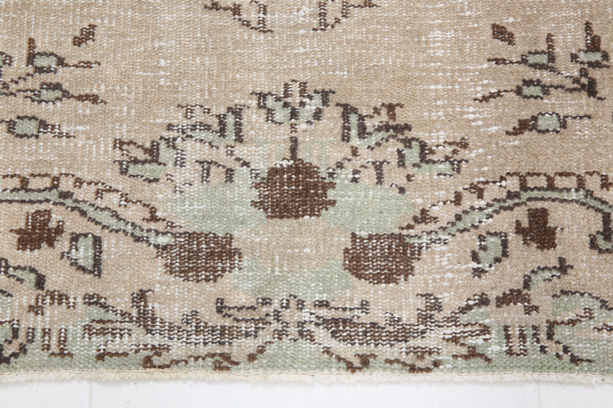 4x7 classic floral vintage tapis rug, 211x125cm