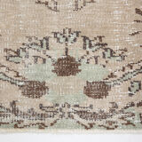 4x7 classic floral vintage tapis rug, 211x125cm