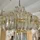 Venini chandelier murano iridescent glass