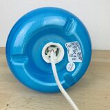 Ikea Lykta lamp in vintage blue glass