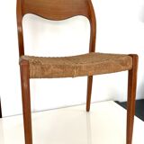 Pair of chairs model 75, by designer Niels Otto Moller (50s)